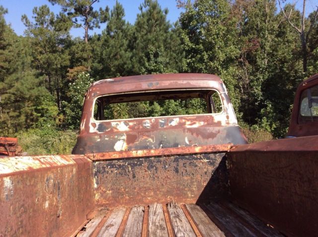 1955 Yellow Ford F-100 Pickup