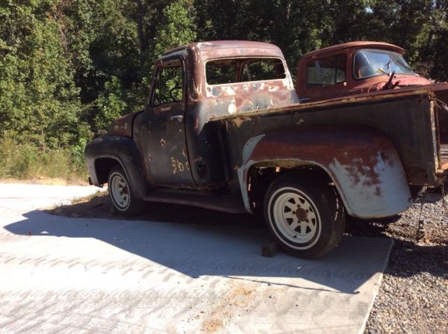 1955 Yellow Ford F-100 Pickup
