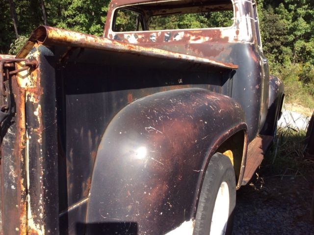 1955 Yellow Ford F-100 Pickup
