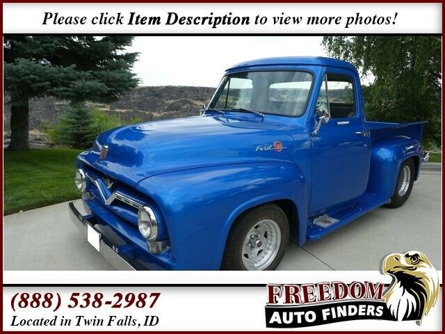 1955 Blue Ford F-100 --