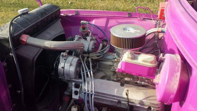 1955 Deep Rose Ford F-100 Standard Cab Pickup