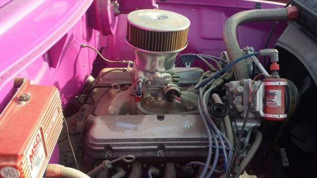 1955 Deep Rose Ford F-100 Standard Cab Pickup