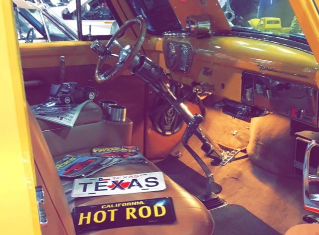 1955 Yellow Ford F-100 Crew Cab Pickup