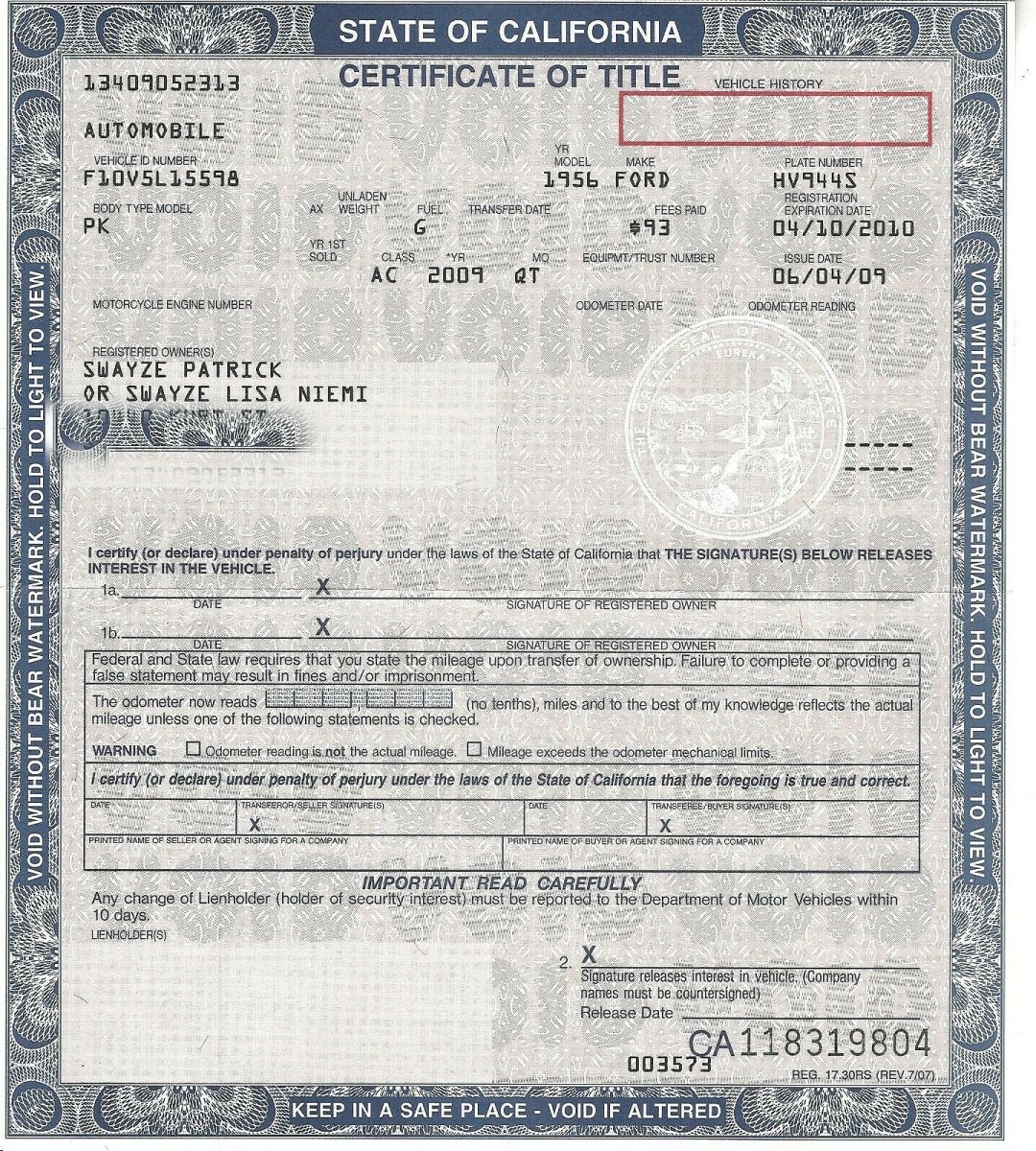 1955 Ford F-100 Standard Cab Pickup