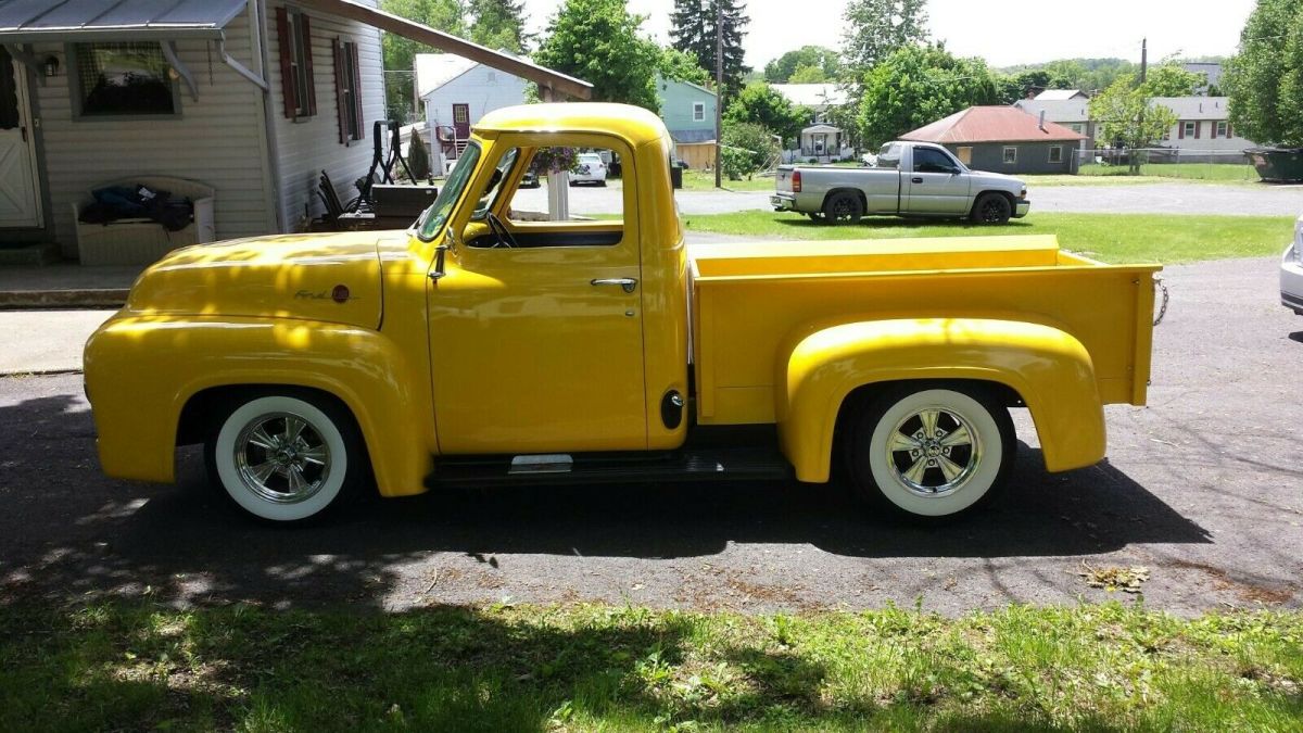 1955 Yellow Ford F-100 Standard Cab Pickup