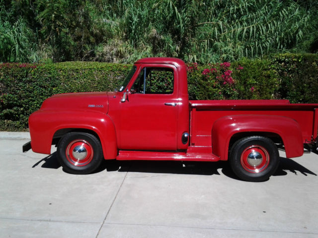 1955 Red Ford F-100 PICKUP