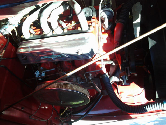 1955 Red Ford F-100 PICKUP