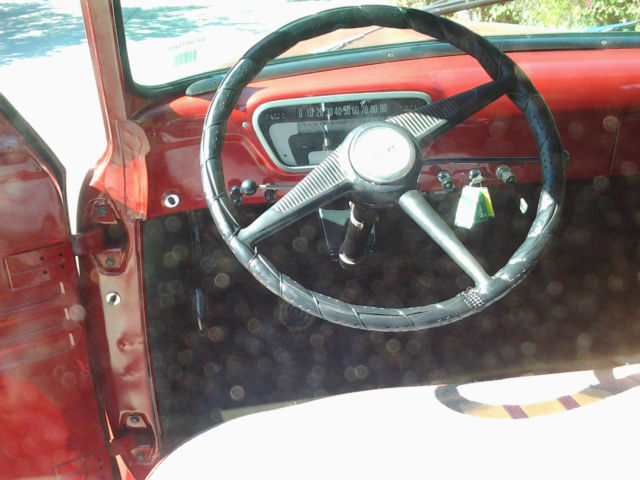 1955 Red Ford F-100 PICKUP