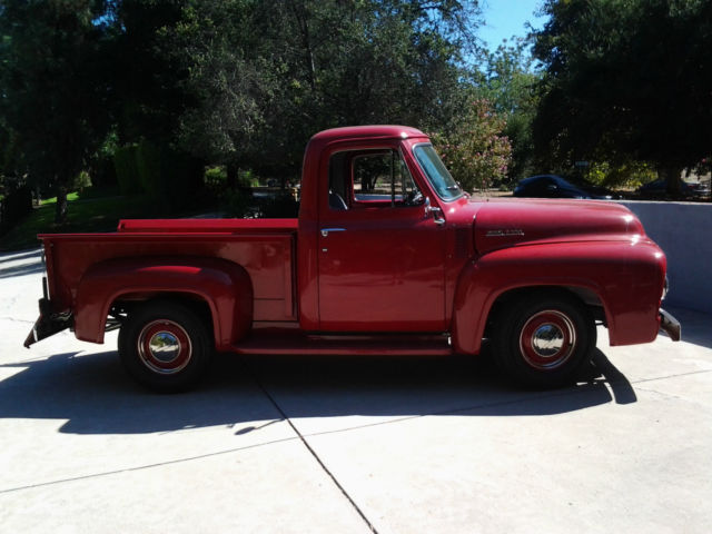 1955 Red Ford F-100 PICKUP