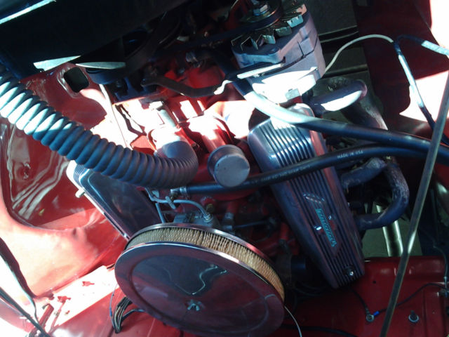 1955 Red Ford F-100 PICKUP