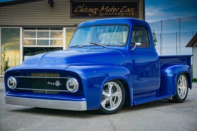 1955 Blue Ford F-100 Pickup Truck