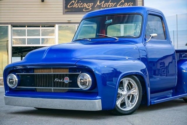 1955 Blue Ford F-100 Pickup Truck