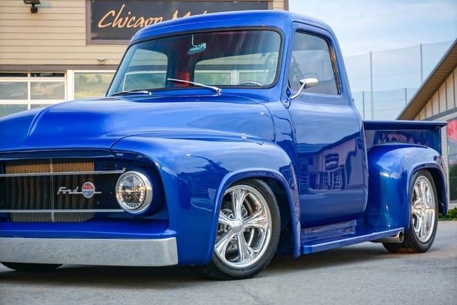 1955 Blue Ford F-100 Pickup Truck