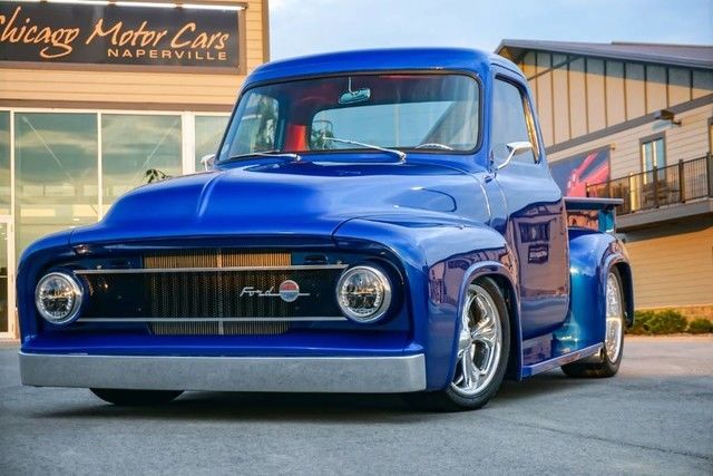 1955 Blue Ford F-100 Pickup Truck