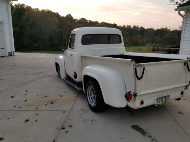 1955 off white Ford F-100 Standard Cab Pickup