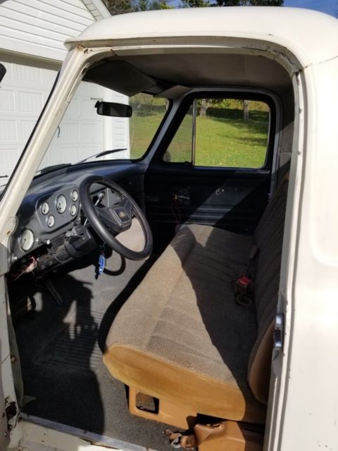 1955 off white Ford F-100 Standard Cab Pickup