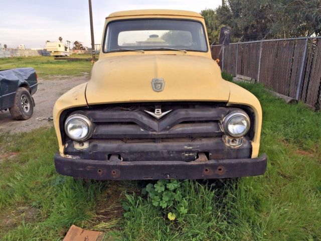 1955 Yellow Ford F-100 Cab & Chassis