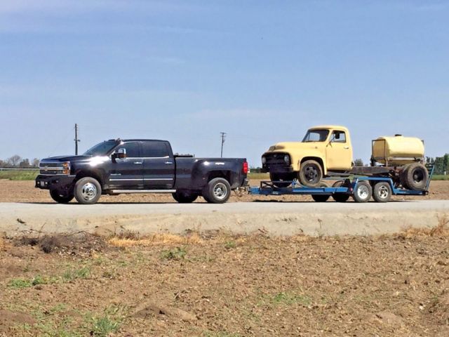 1955 Yellow Ford F-100 Cab & Chassis