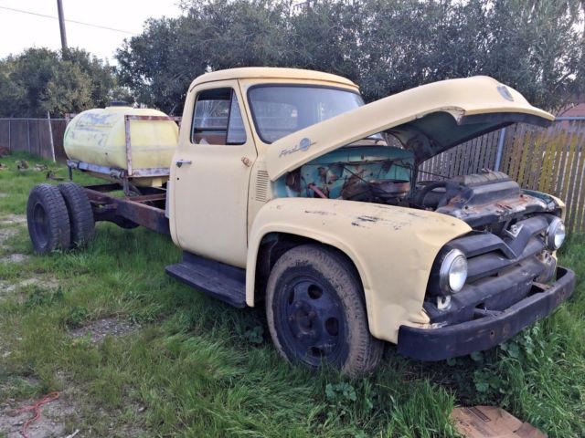 1955 Yellow Ford F-100 Cab & Chassis