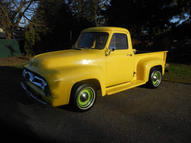 1955 yellow Ford F-100 f-100