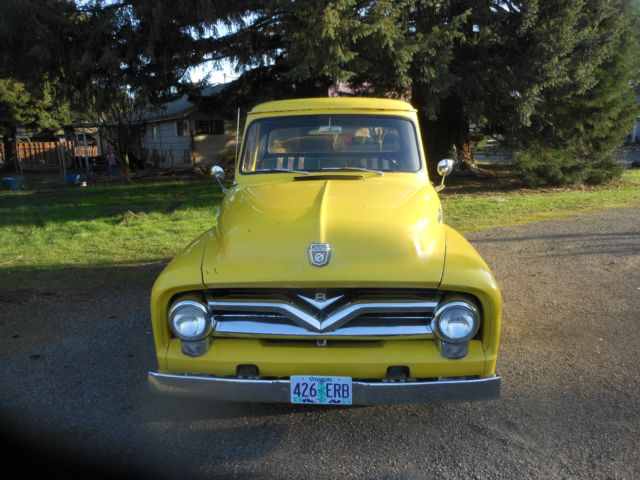 1955 yellow Ford F-100 f-100