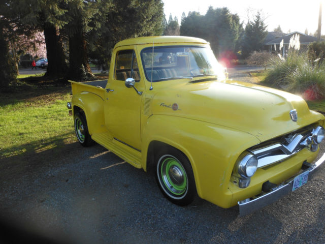 1955 yellow Ford F-100 f-100