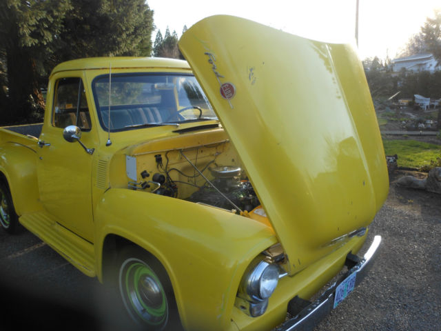 1955 yellow Ford F-100 f-100