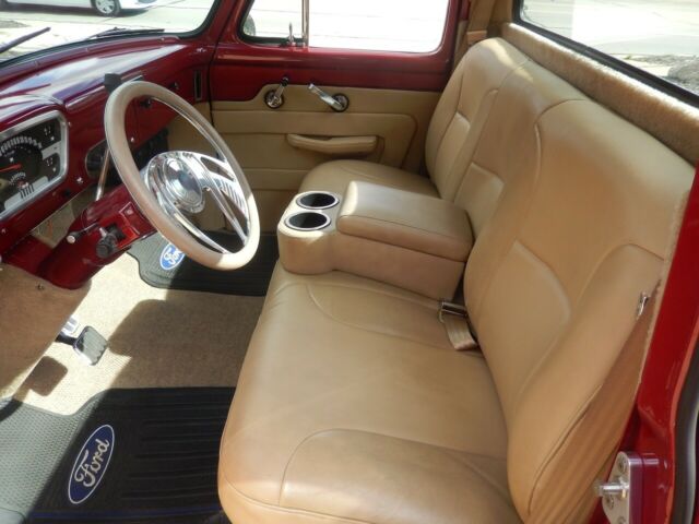 1955 Red Ford F-100 Standard Cab Pickup