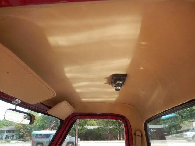 1955 Red Ford F-100 Standard Cab Pickup