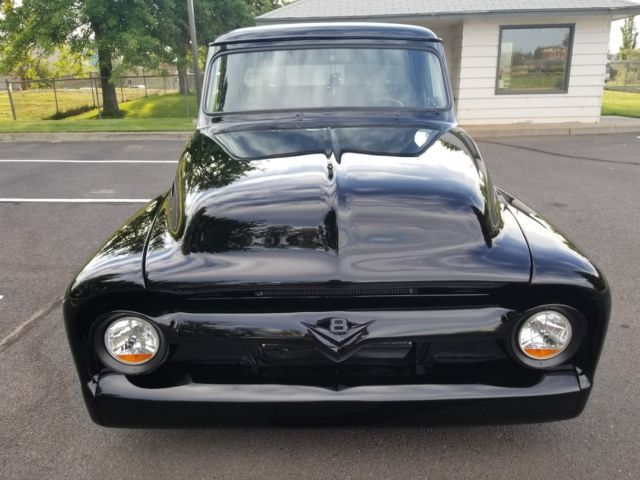 1955 Black Ford F-100 Standard Cab Pickup