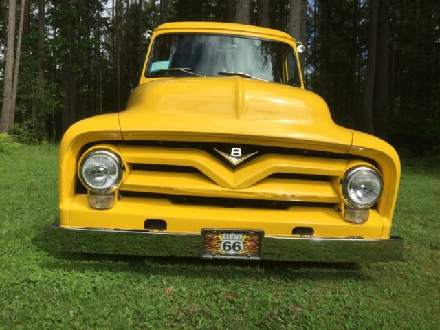 1955 John Deere Yellow Ford F-100 Pickup