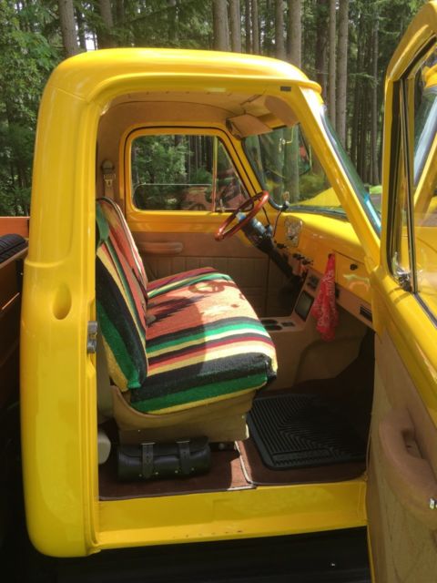 1955 John Deere Yellow Ford F-100 Pickup