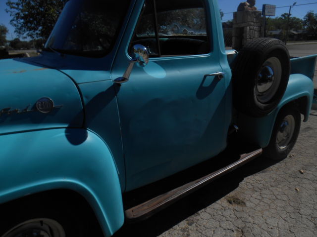 1955 Blue Ford F-100 TRUCK SIGLECAB