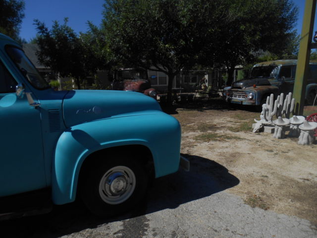 1955 Blue Ford F-100 TRUCK SIGLECAB