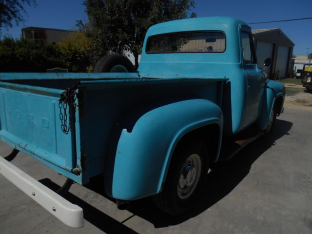 1955 Blue Ford F-100 TRUCK SIGLECAB