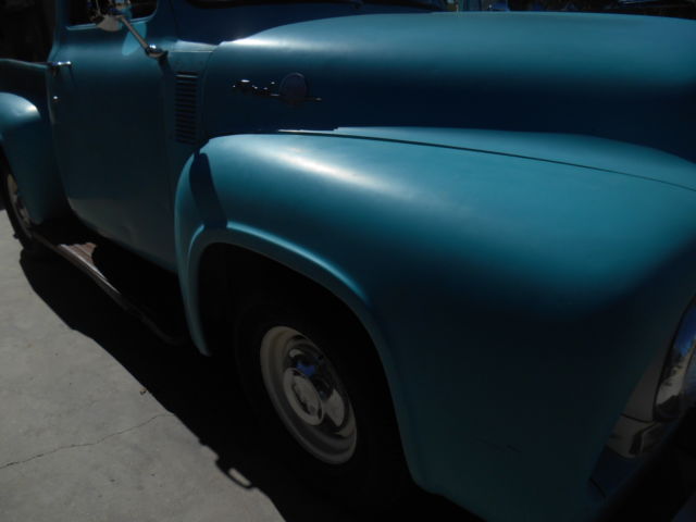 1955 Blue Ford F-100 TRUCK SIGLECAB