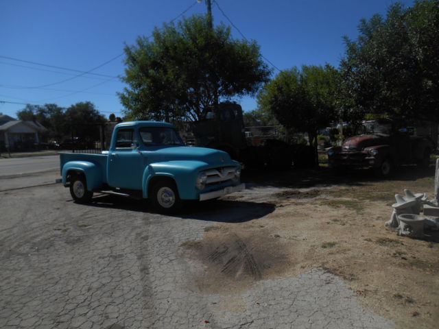 1955 Blue Ford F-100 TRUCK SIGLECAB