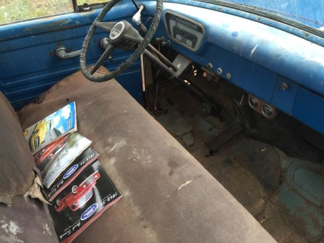 1955 Black Ford F-100 Standard Cab Pickup