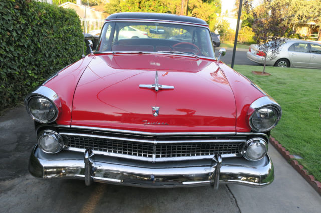 1955 Red Ford Fairlane Coupe