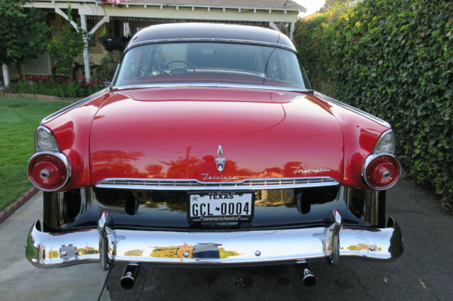 1955 Red Ford Fairlane Coupe