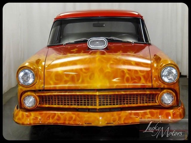 1955 Red Ford Fairlane Sedan