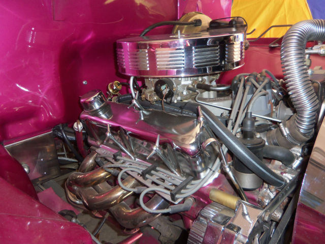 1955 Pink Pearl Ford F-100 Step-Side Bed