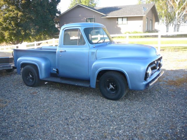 1955 Blue Ford F-100 Standard Cab Pickup