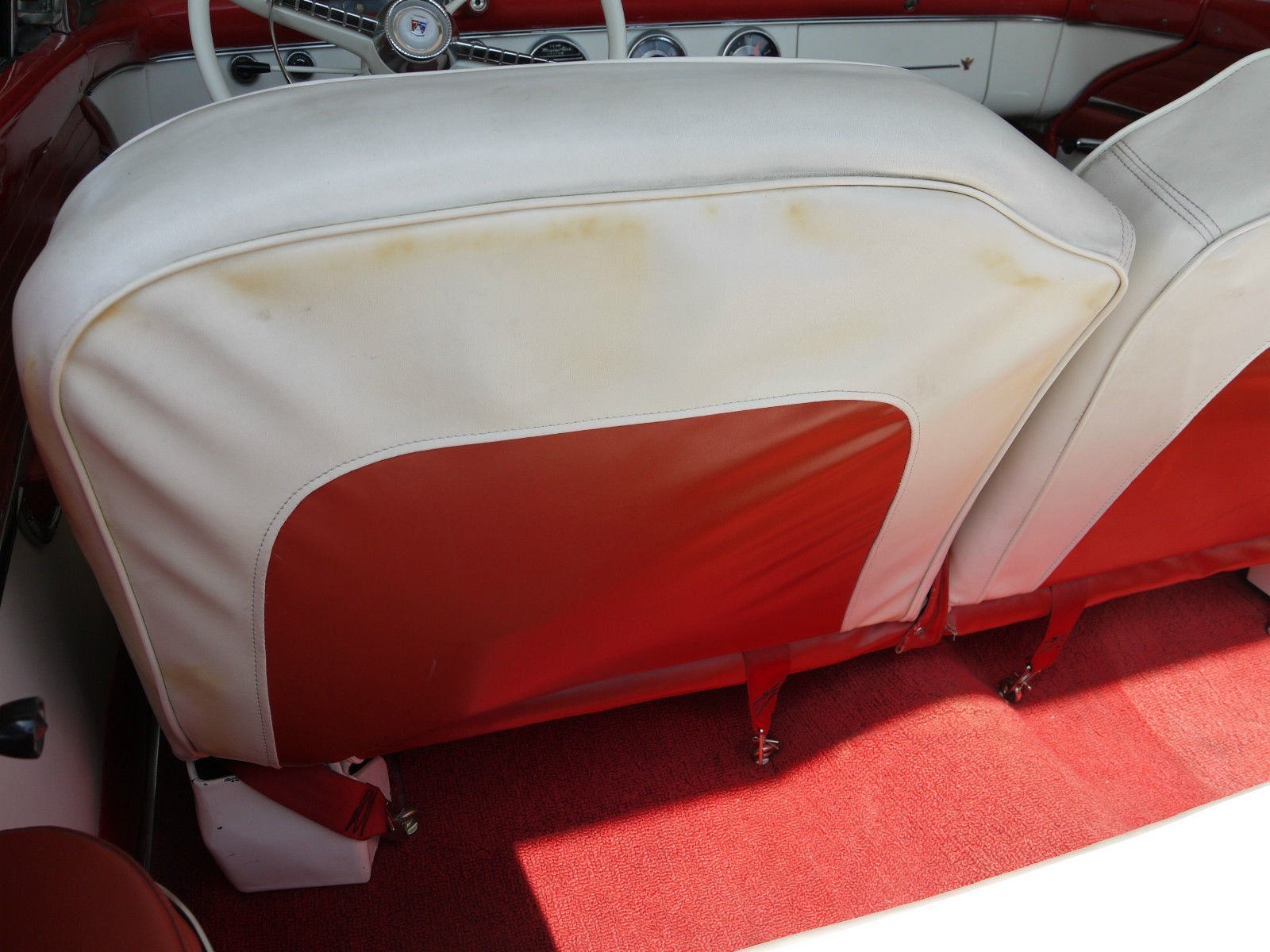 1955 Red/White Ford Fairlane Convertible