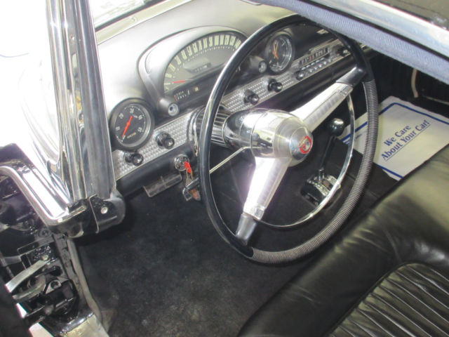 1955 Black Ford Thunderbird Convertible