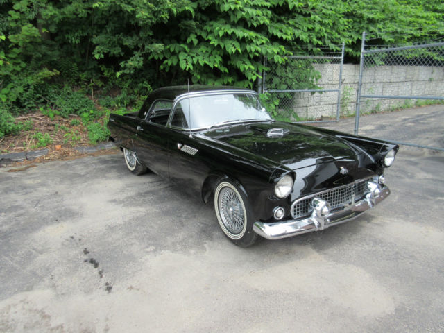 1955 Black Ford Thunderbird Convertible