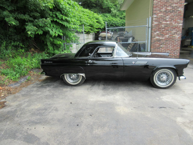 1955 Black Ford Thunderbird Convertible