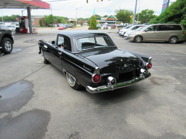 1955 Black Ford Thunderbird Convertible