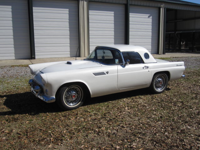 1955 white Ford Thunderbird Convertible