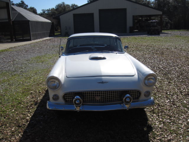 1955 white Ford Thunderbird Convertible